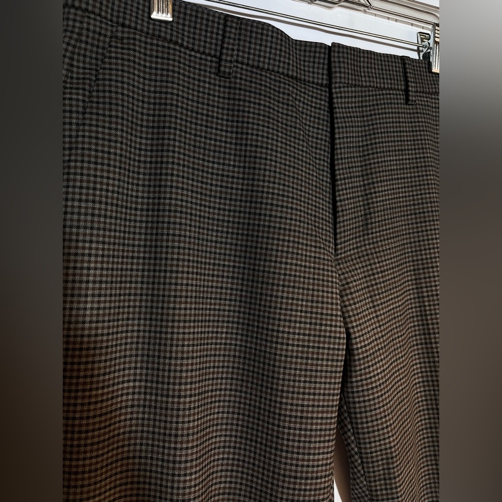NEW J Crew Bowery Slim-fit pant in wool blend in Plaid!!! - Picture 2 of 5
